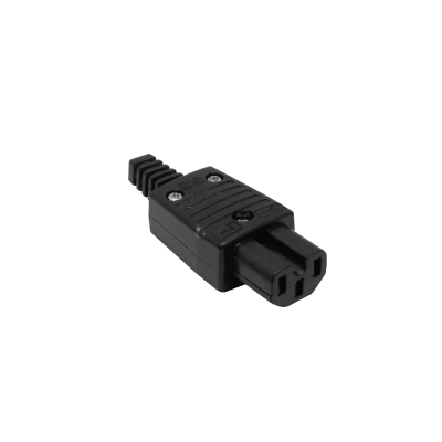 C15-HV Conector Hembra Volante C15 para Computación 10A Color Negro
