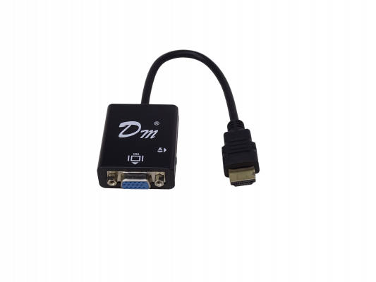 HDMIVGA Adaptador Conversor de Video de Entrada HDMI Macho a Salida VGA/DB15 Hembra con Audio Estéreo 3.5mm Macho