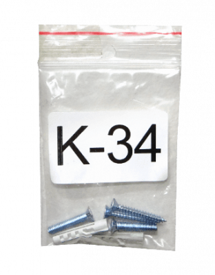 K34. Paquete MKTK con 2 anclajes de 5mm y 4 pernos incluido en Mikrotik RBCAP-2ND
