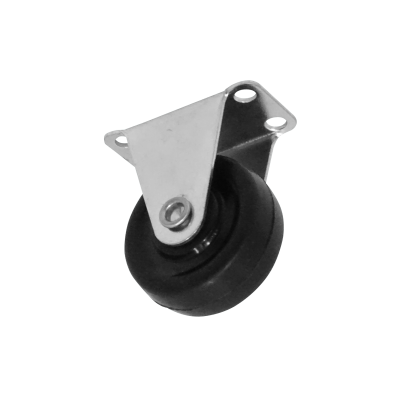 RUEDA-1 Rueda fija de 1 pulgada color negro con capacidad de carga de 18Kg 25x46x53mm