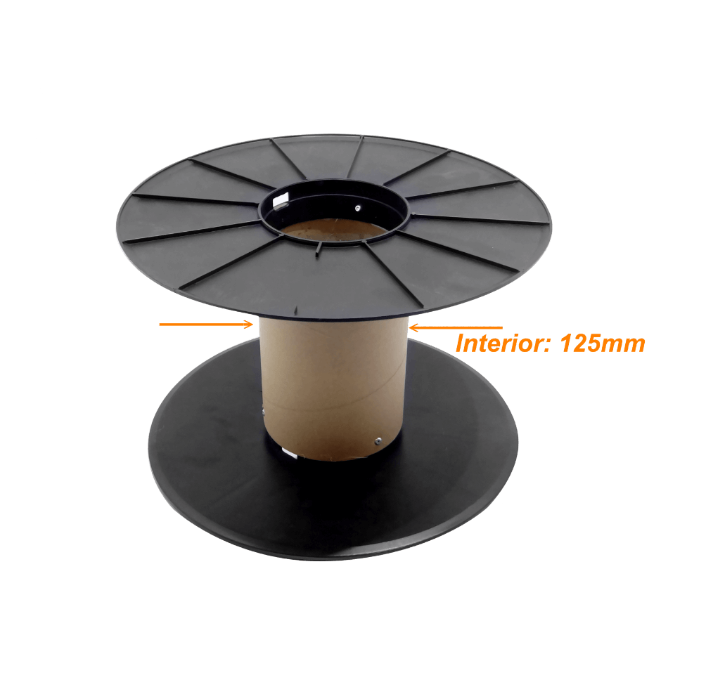 REEL Carrete Vacio Carton-Interior-Diametro-13cm Plastico-34,5cm