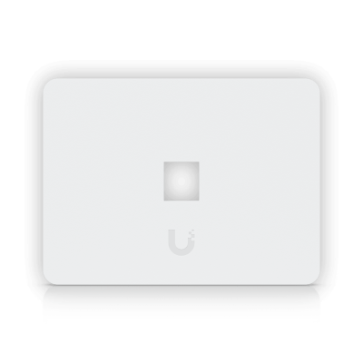 UFP1W UI Panel Frontal 1-módulo Blanco 1-Puerto Keystone Orientación Apaisada Revestible 118x88mm