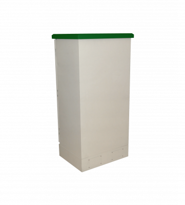 RK22-5LE LINKMADE Armario Rack 22U 644x500mm para Exterior/Piso Beige IP65 con PDU, Bandeja y Ventilación