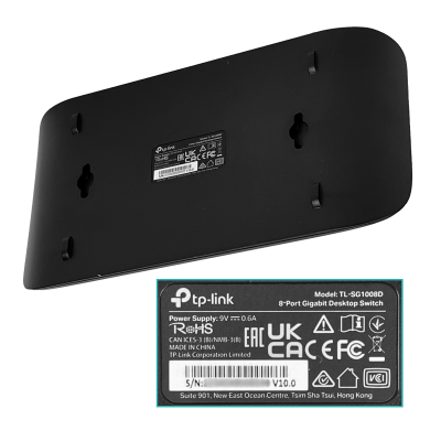 TL-SG1008D TP-LINK Conmutador de Escritorio 8 Puertos 1000 Mbps Gigabit No Gestionable No Montable en Bastidor