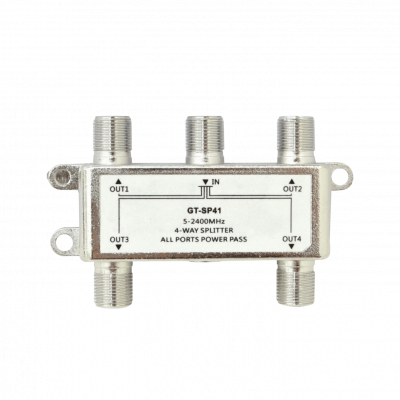 F-4X1 1-F-H 4-F-H Repartidor divisor 1 entrada 4 salidas 5-2400MHz para TV Coaxial RF GT-SP41