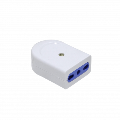 EHV3PZ KALOP 10A/16A Conector Hembra Portátil 2P+T Blanco con-Puesta a Tierra KC44565