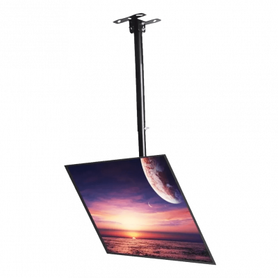 TV-TECHO1432 Soporte de Techo 60-100cm para Televisor LCD 14-32-Pulgadas Giro 360-Grados Inclinación 15-Grados