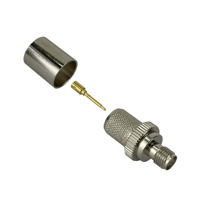 RH4C RPSMA-Hembra CA400 LMR400 Conector Crimpable Serie-400