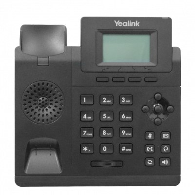 SIP-T30P YEALINK 1-Cuenta-SIP 2-Puertos-LAN incluye 5V3W PoE-af RJ9-Auricular Pantalla-sin-retroiluminar Teléfono IP