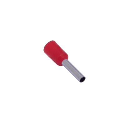 E1508-R Rojo 1,5mm2 8/15mm 100-unid AWG16 Ferrules Terminal Aislado Crimpeable
