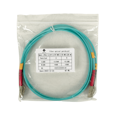 JF3LL1 1 metro LC-LC OM3 Multimodo MM Dúplex Puente Fibra 3.0mm 50/125um LSZH