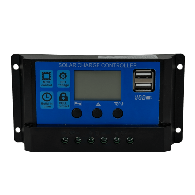 REG60A 12V/24V 60A FV-50V Regulador Carga PWM MPPT Solar 2-USB-A