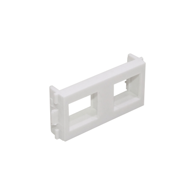 FQ2K Soporte Doble para Keystone en Placa de Pared Multimedia FQ1-FQ2-FQ3