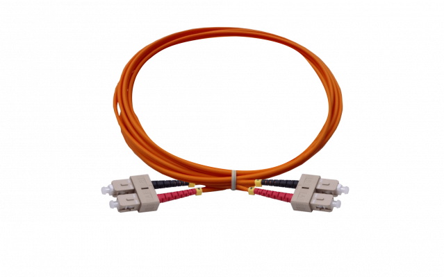 JFMCC1 Cable de fibra óptica dúplex multimodo OM1 SC-SC de 1 metro, 62.5/125 µm, diámetro 3 mm, cubierta LSZH