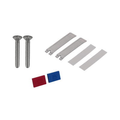 FP1AL Placa Frontal Angular Blanca para 1 Conector Keystone, Dimensiones 70x114mm