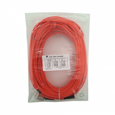 JFMCC25 Cable de fibra óptica multimodo OM1 dúplex SC-SC de 25 metros, 62.5/125 µm, cubierta LSZH de 3 mm