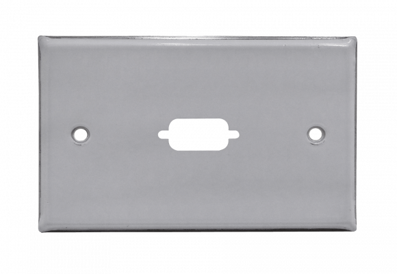 FP1MV LINKMADE Placa Frontal Metálica para 1-VGA REQUIERE ADAPTADOR/VGA-HEMBRA-HEMBRA 70X114MM