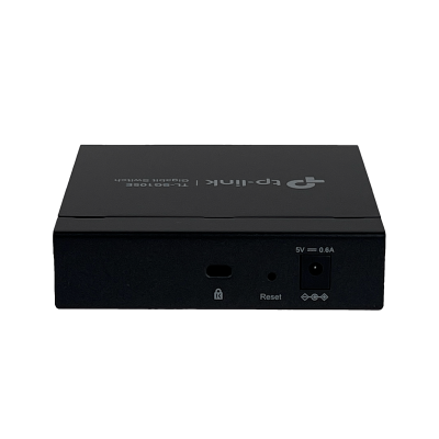 TL-SG105E TP-LINK 5-1000 Metálico Conmutador Inteligente Alimentación-externa-9V no-Rack