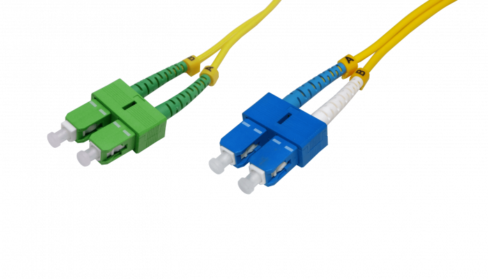 JFSAC5 5mt SC/APC-SC/UPC Monomodo SM Dúplex Cable de Fibra Óptica 3mm 9/125um