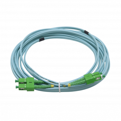 JF3AA5 Cable de Fibra Óptica LSZH Dúplex Multimodo OM3 SC/APC a SC/APC de 5 metros