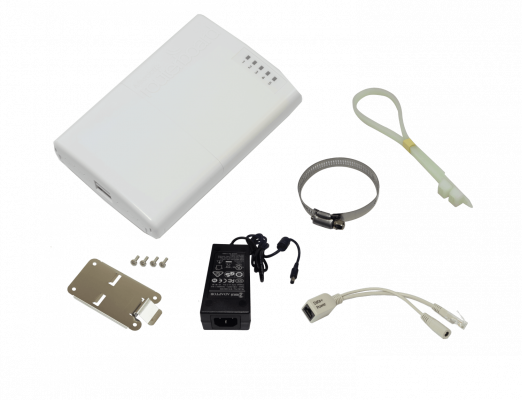 RB750P-PBR2 MIKROTIK Req-Cable Exterior 650MHz 5-100(4-PoE-out) L4 64mb 6-30VDC
