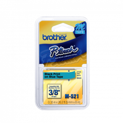 M521 BROTHER 9mm Negro sobre Fondo Azul Cinta 8 metros para PT-90