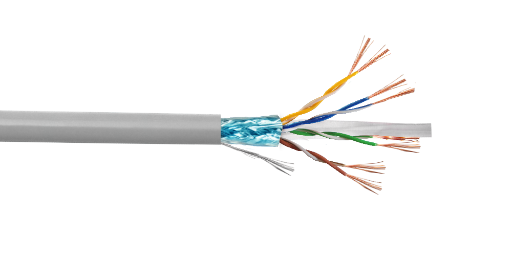 CB6L-MFG3 LINKMADE Cable de cobre multifilar categoría 6 F/UTP, color gris, bobina de 300 metros