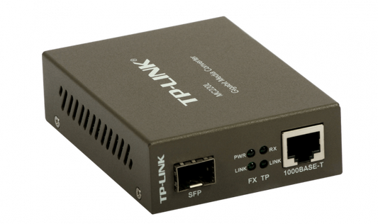 MC220L-LIQ. TP-LINK REACONDICIONADO 1-Puerto SFP 1-Interfaz Gigabit RJ45 CONVERSOR DE MEDIOS Alimentación 5,5x2,1mm