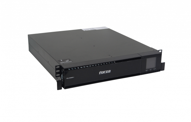 FDC-2012R-I UPS FORZA de 260 vatios-hora con 4 baterías de 9 amperios-hora, potencia de 2000W y 2KVA, tiempo de transferencia de 0 a 4 milisegundos, tecnología Online, puertos DB9, USB y SNMP, formato convertible rack/torre