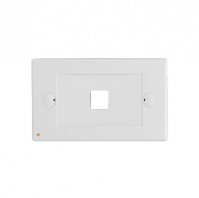 FP1HL LINKMADE Blanco Placa de Pared Horizontal para 1 Conector Keystone 70x114mm