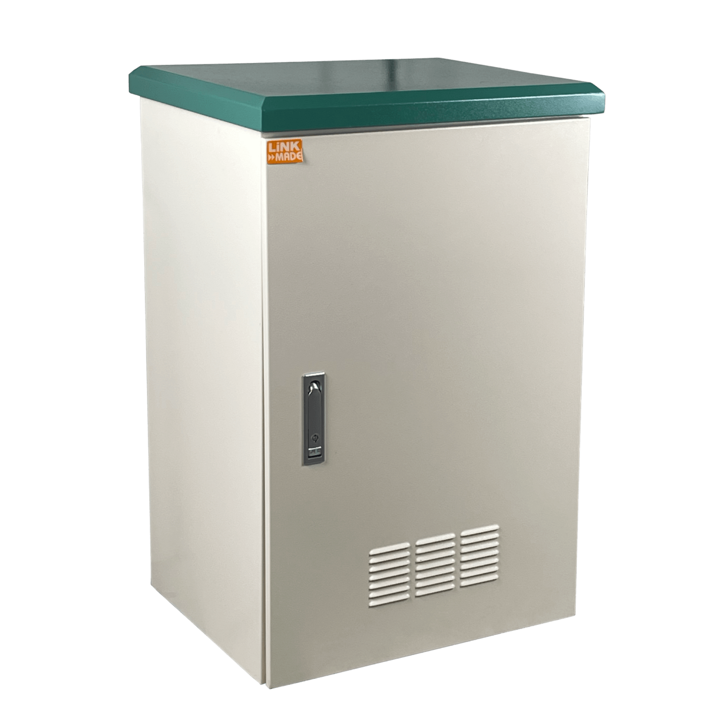 RK17-4LE LINKMADE 17U 45cm-Profundidad Gabinete Intemperie-Pared-Poste Color Crema IP65 Unidad-Distribución Bandejas