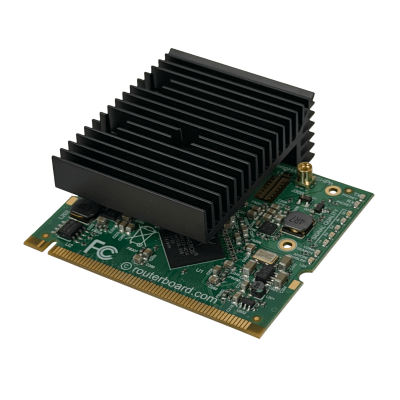 R5SHPN MIKROTIK Tarjeta MiniPCI AR9220 de 5GHz 29DBM 800MW con 1 Conector MMCX, Estándar A/N125 y 9 LEDs