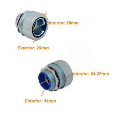 M32-SA Metálico 32mm Prensacables para Conduit Flexible Aislamiento IP65