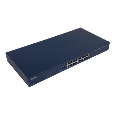 GSW-1601 PLANET Switch No Administrable Capa 2 de 16 Puertos 10/100/1000 para Rack 220V-Directo con Selector de 4 Modos