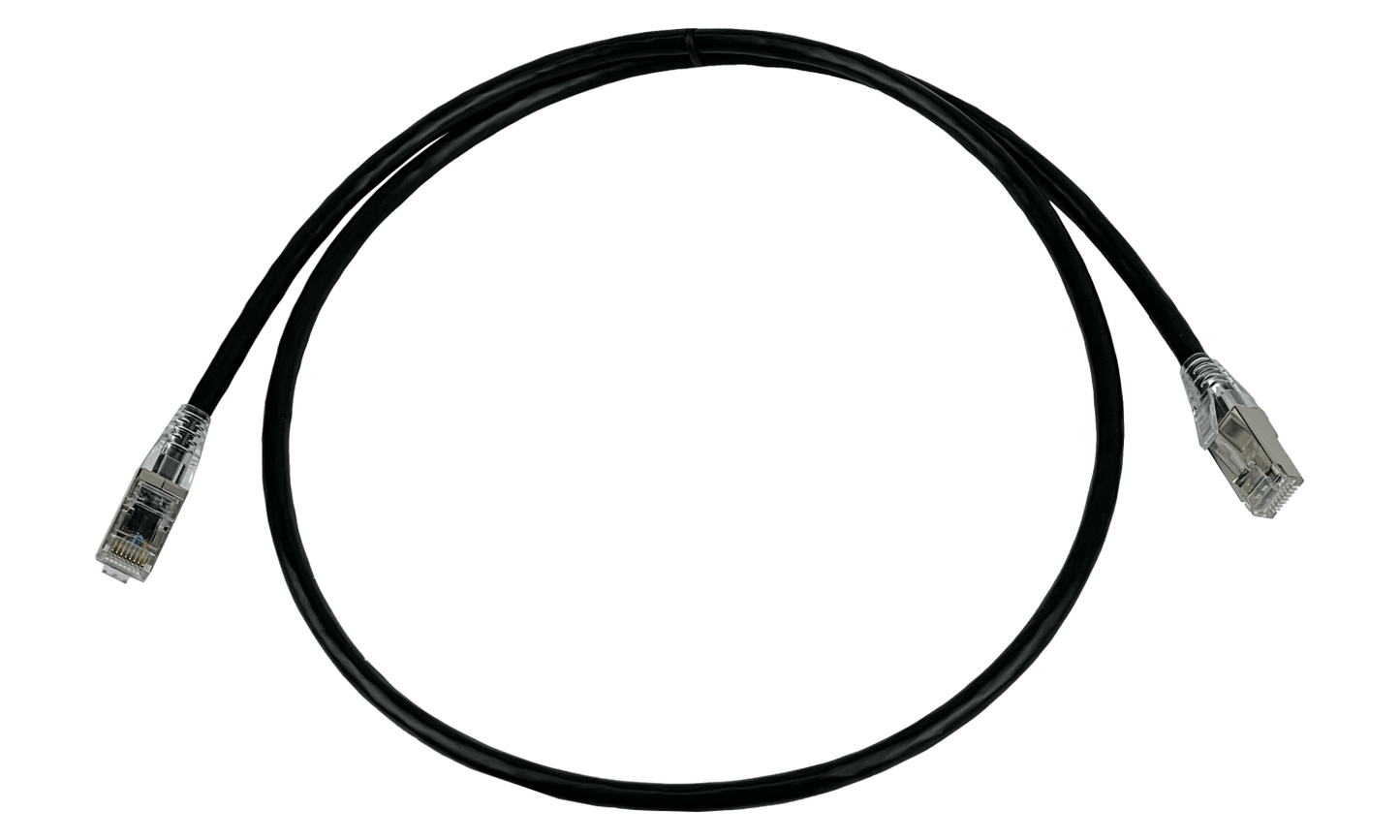 CPX6-01 LINKMADE Prolongador 1mt Cat6 SF/UTP Negro Cable Intemperie Flexible