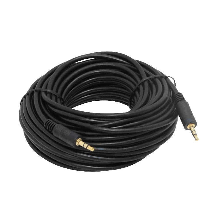 AUDIO-15M 3,5mm-Estéreo Macho-Macho 15mt Cable Audio Plug-Plug Auxiliar-1/8