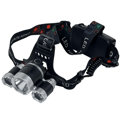 LINTERNA-B Linterna 3-LED Cintillo p/Cabeza pila interna de Litio Recargable