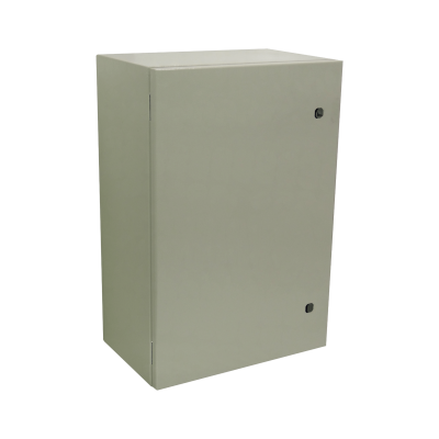 ST4-625 TIBOX 600x400x250mm 2-puertas-sin/Llave Gabinete Metálico IP66 Beige con Placa