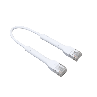 WUP-01 UBIQUITI Cable de parcheo categoría 6 color blanco, terminado en conectores RJ45, longitud 0,1 metros (10 centímetros)