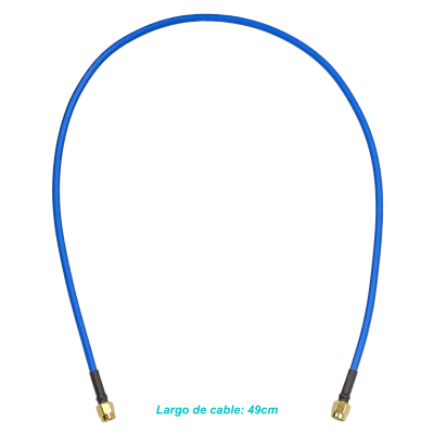ACRPSMA MIKROTIK RPSMA-M RPSMA-M UNIFILAR RIGIDO CABLE AZUL 50CM 6GHZ