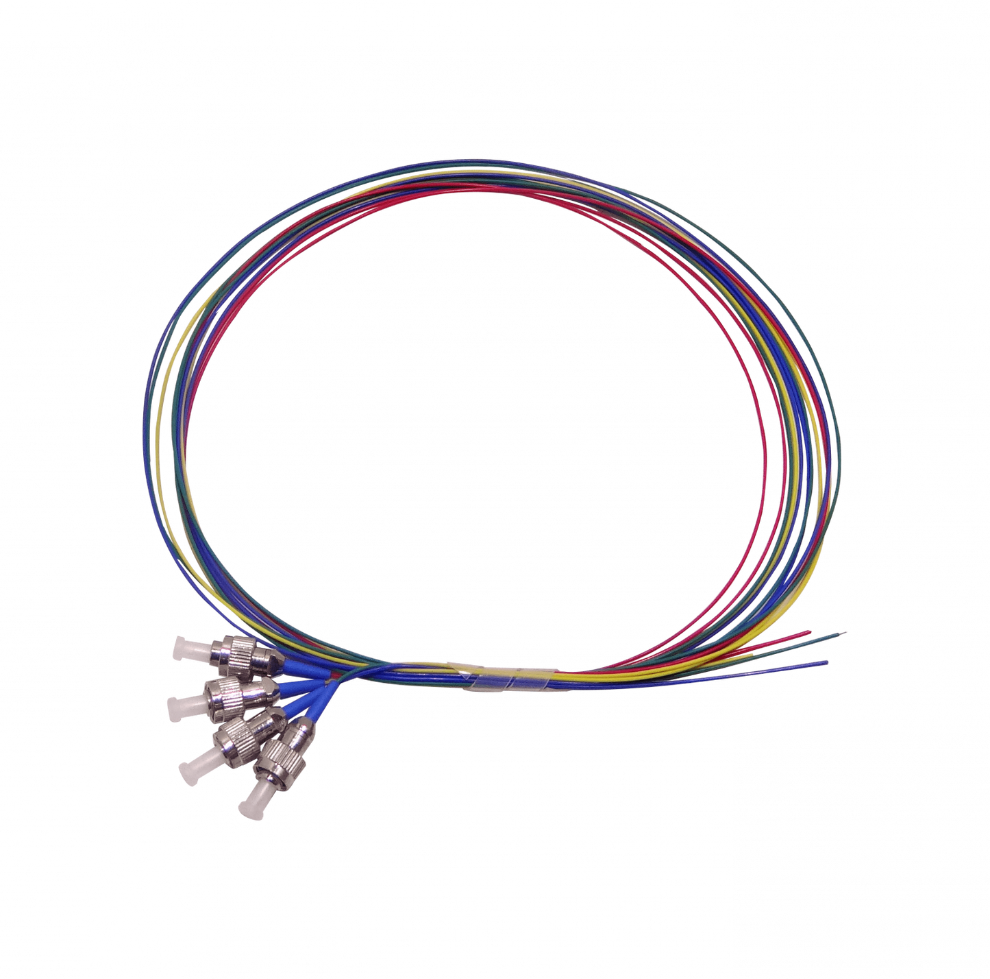 JFSF-4 FC/UPC Monomodo 1,5 metros 4 fibras Pigtail 150cm 0,9mm 1.5m Fibra Óptica 9/125µm