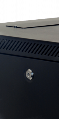 RK09-6L 60cm-Profundidad 9U Armario Rack Pared Negro incl-M6-2U