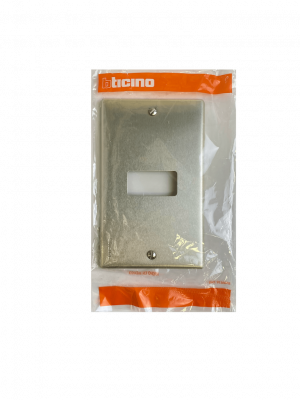 EBP503-1 BTICINO Bastidor 1 Módulo Porta Módulo Aluminio con-Tornillos
