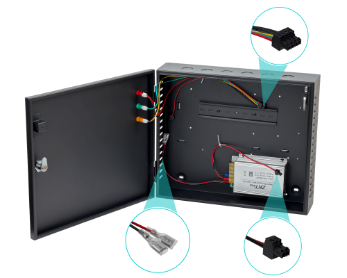 INBIO460 ZK Control de Acceso 4 Puertas Conectividad Ethernet Soporte PIN y PROXY Incluye Carcasa