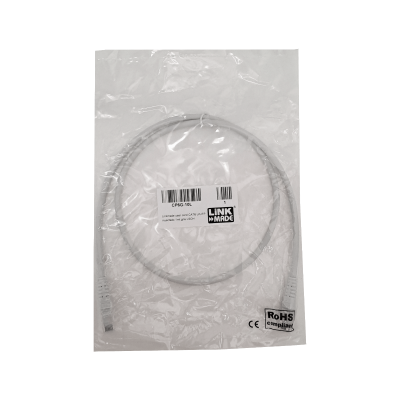 CP6G-10L LINKMADE 1MT CAT6 GRIS LSZH CABLE PATCH INYECTADO MULTIFILAR