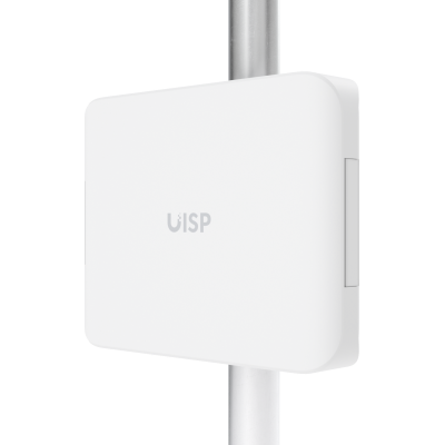 UISP-BOX-PLUS UBIQUITI Gabinete para Exteriores IPX6 Compatible con UISP-S-PLUS Montaje en Muro o Poste de 35-60mm Dimensiones 380x293x76mm