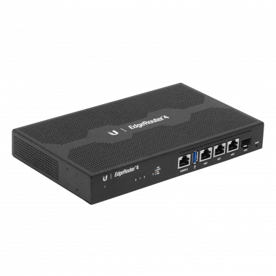 ER-4 UBIQUITI 3-1000 1-SFP 1-USB Consola-RJ45 Enrutador opc-Bastidor 220V 2x800MHz