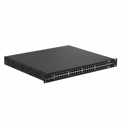 ES-48-500W UBIQUITI Switch 48 Puertos 400W PoE-af/at 2-SFP 2-SFP+10G Administrable L3 con Consola y DHCP