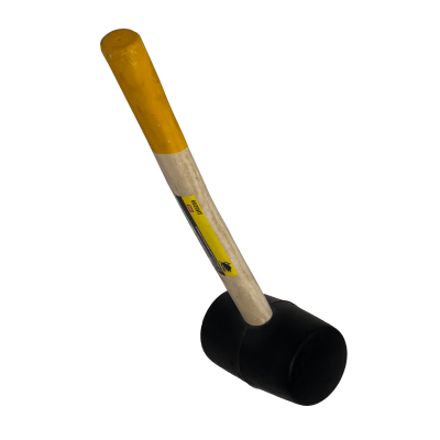 SD-050 Mazo de caucho negro 340 gramos con cabo de madera TNO509