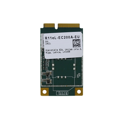 R11EL-EC200A MIKROTIK LTE4 Banda 1/3/5/7/8/20/28 38/40/41 3G-Release7 1/5/8 2G-Clase12 MiniPCIe